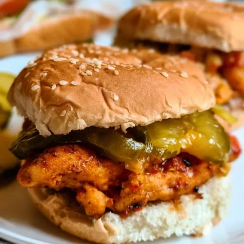 Crispy Fried Chicken Sandwiches with Buttered Buns 2 Crispy Fried Chicken Sandwiches with Buttered Buns