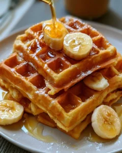 Crispy Waffles with Melted Butter