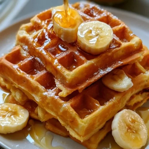 Crispy Waffles with Melted Butter