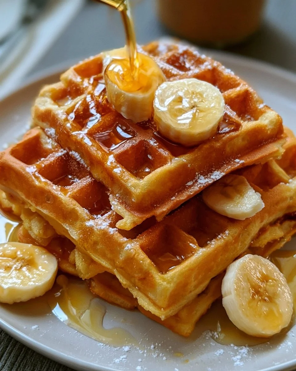 Crispy Waffles with Melted Butter