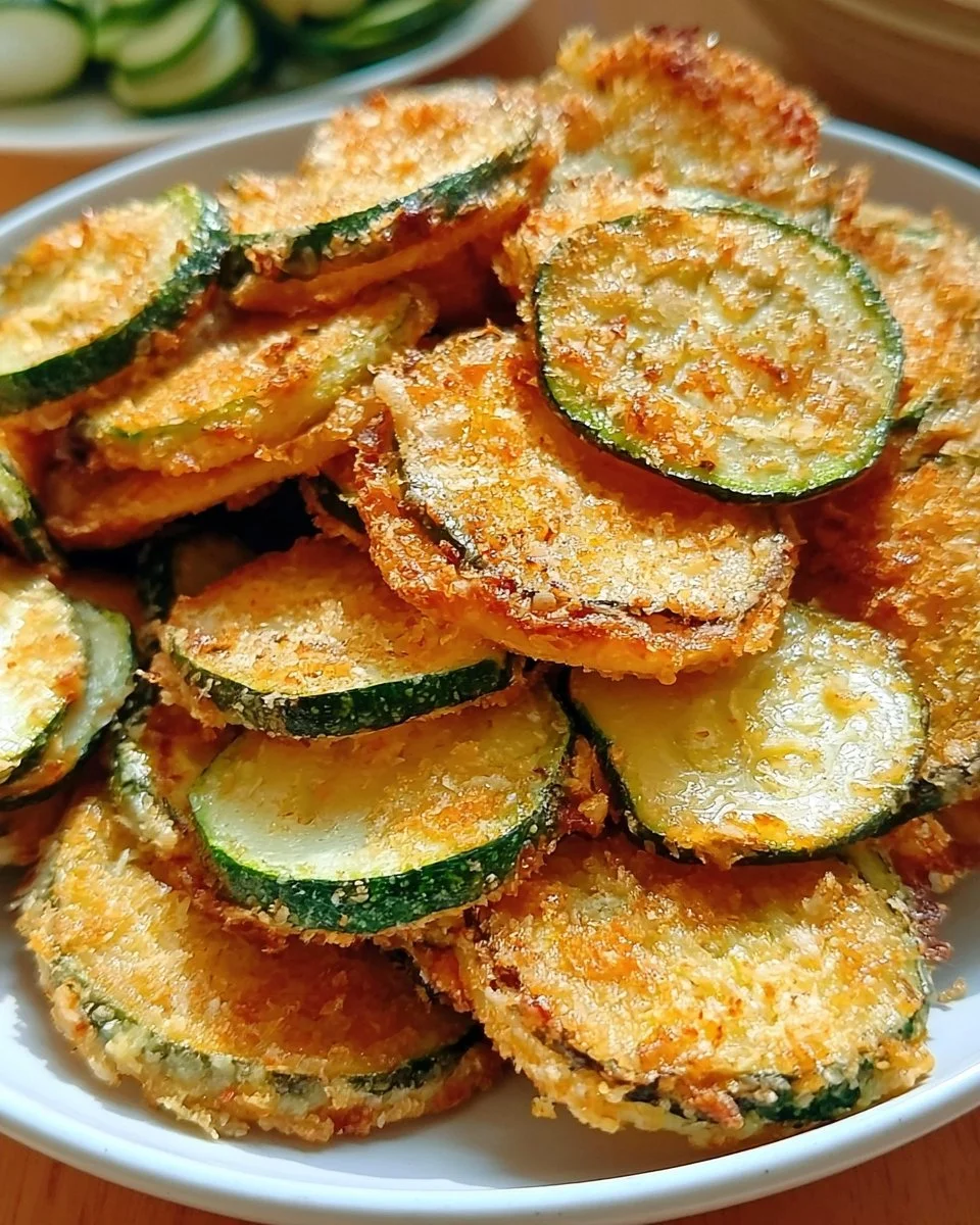 Crispy Parmesan Zucchini Rounds 3 Crispy Parmesan Zucchini Rounds