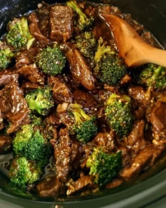 Crock Pot Beef and Broccoli with Ginger and Garlic