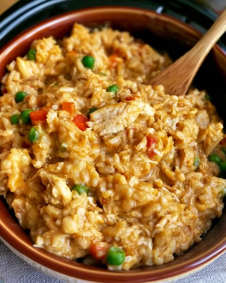 Crock Pot Cheesy Chicken and Rice 1 Crock Pot Cheesy Chicken and Rice