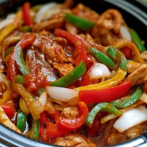 Easy Crock Pot Chicken Fajitas with Green Chiles