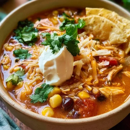 Fire Roasted Chicken Tortilla Soup in the Crockpot 2 Crockpot Chicken Tortilla Soup with Fire Roasted Tomatoes