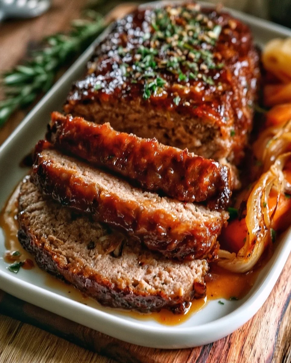 Dijon Glazed Meatloaf with Sweet and Tangy Glaze 1 Dijon Glazed Meatloaf with Sweet and Tangy Glaze