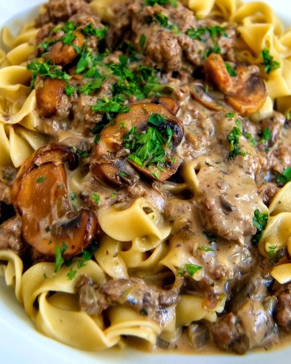 Dijon Ground Beef Stroganoff 3 Dijon Ground Beef Stroganoff