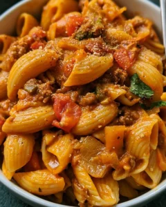Easy Cheesy Taco Pasta with Ground Beef or Turkey