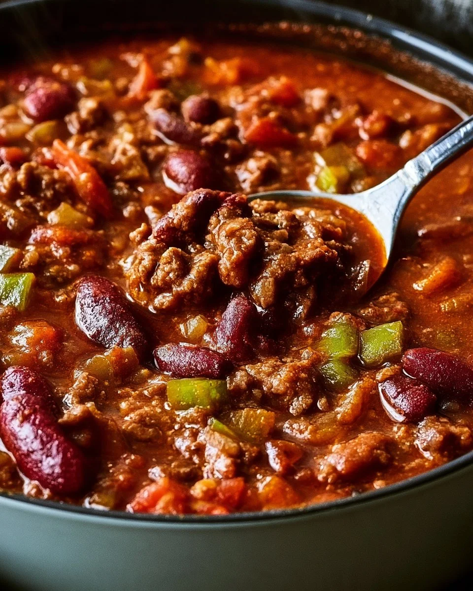 Easy Classic Chili 1 Bowl of classic chili topped with cheese and cilantro, serving as the ultimate comfort food.