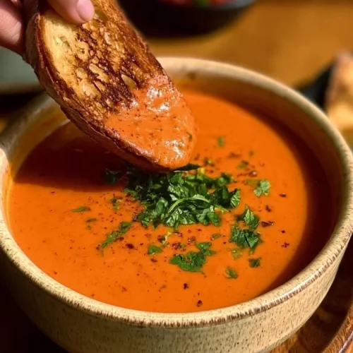 Easy Creamy Tomato Basil Soup 2 Easy Creamy Tomato Basil Soup