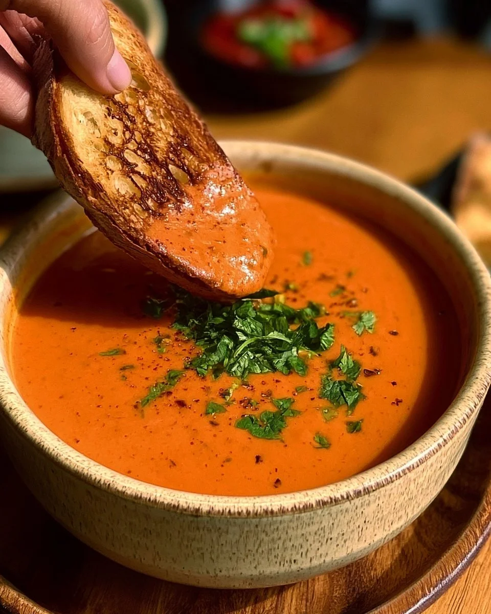 Easy Creamy Tomato Basil Soup 3 Easy Creamy Tomato Basil Soup