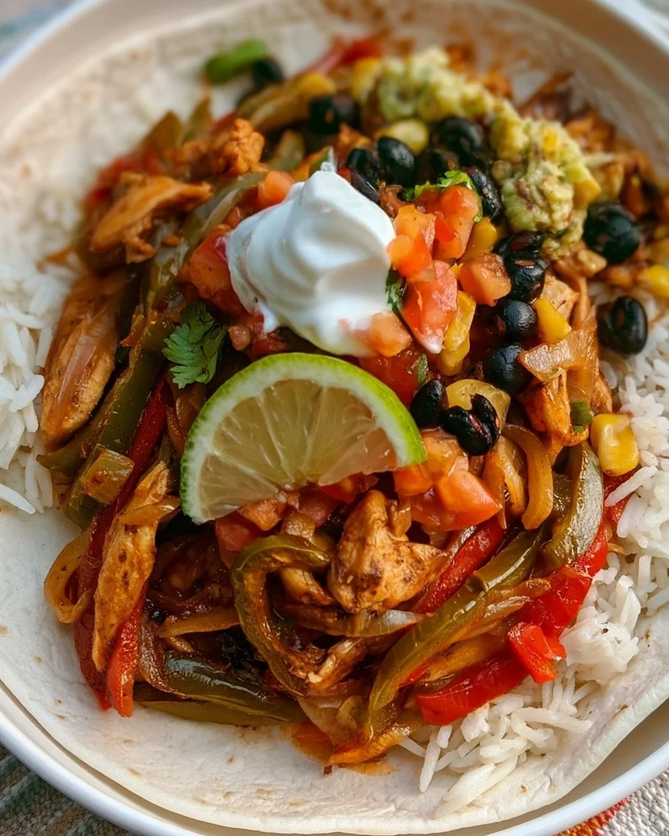Easy Crock Pot chicken fajitas with colorful bell peppers and onions in a slow cooker.