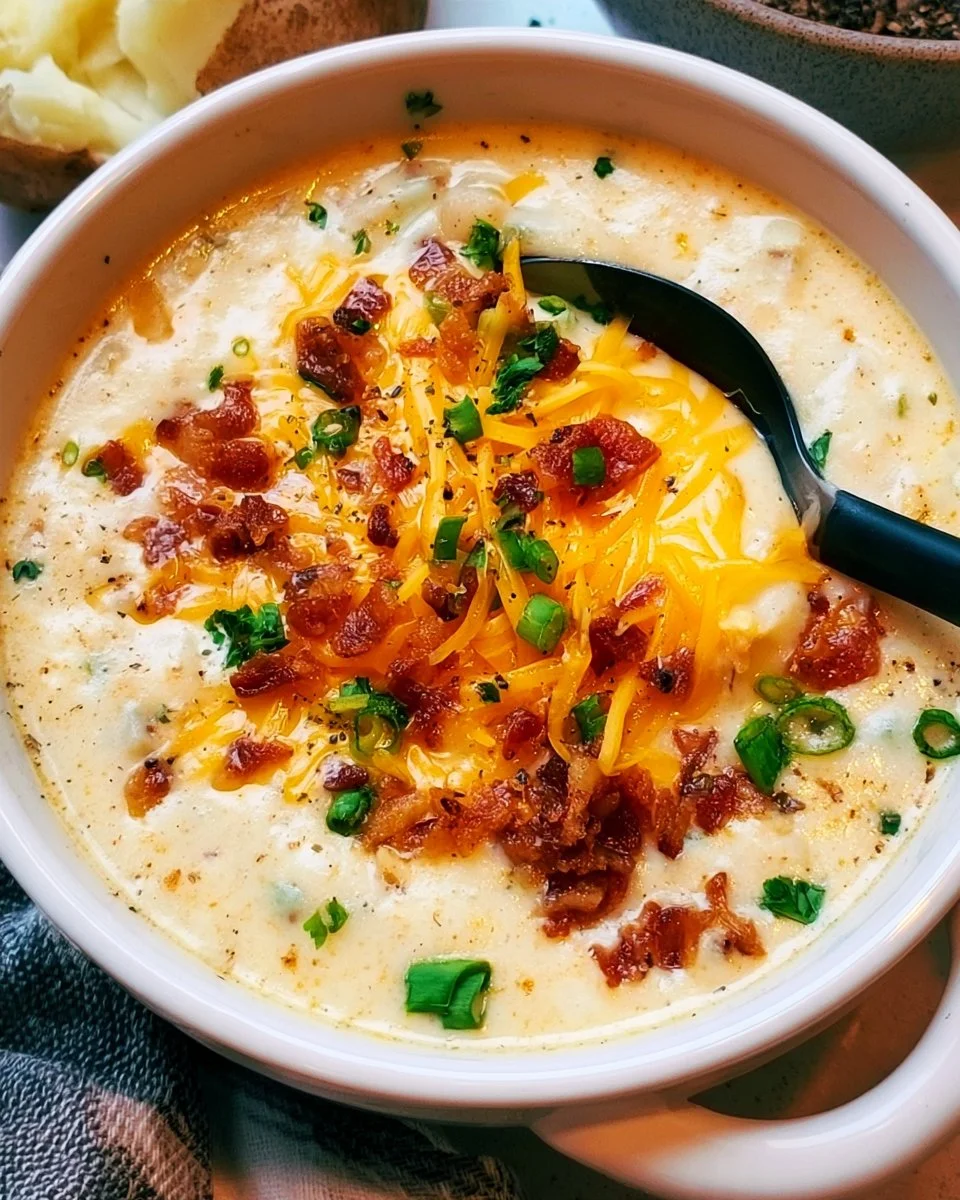 Easy Loaded Potato Soup 1 Easy Loaded Potato Soup
