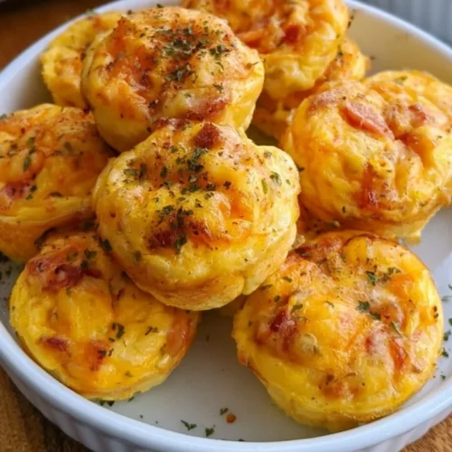 Easy Oven Baked Egg Bites with Cheddar and Veggies 2 Easy Oven Baked Egg Bites with Cheddar and Veggies