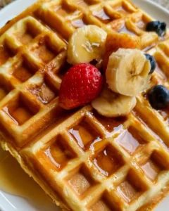 Fluffy Waffles with Whipped Egg Whites
