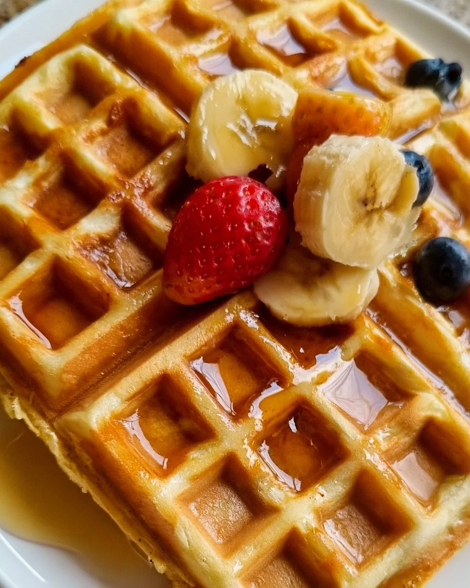 Fluffy Waffles with Whipped Egg Whites
