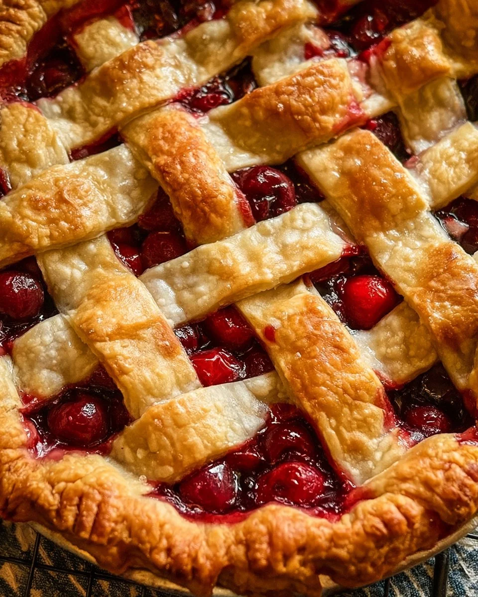 Fresh Cherry Pie with a Golden Crust 3 Fresh Cherry Pie with a Golden Crust
