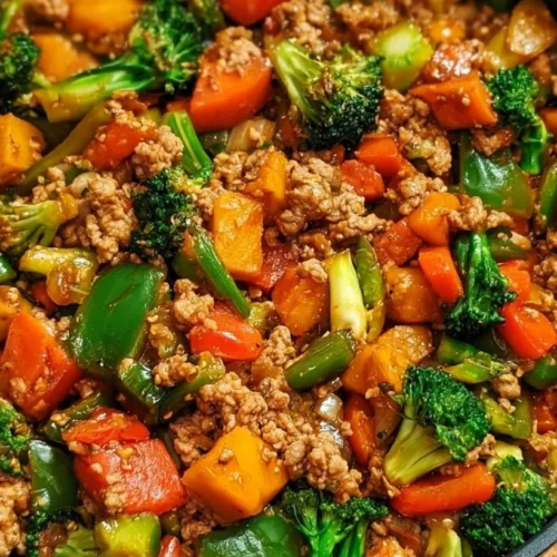 Ginger Garlic Ground Turkey Stir Fry 2 Ginger Garlic Ground Turkey Stir-Fry