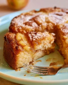Greek Yogurt Apple Cake with Cinnamon Topping
