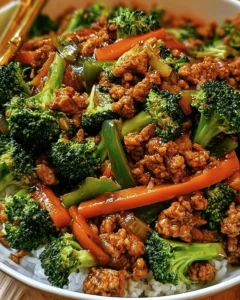 Ground Turkey Broccoli Stir Fry