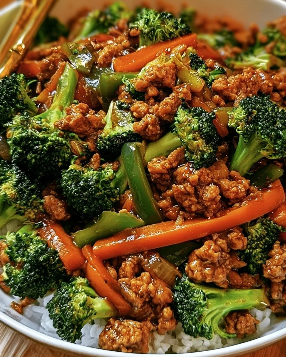 Ground Turkey Broccoli Stir Fry