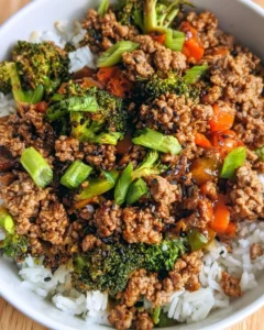 Hoisin Ground Turkey Stir Fry