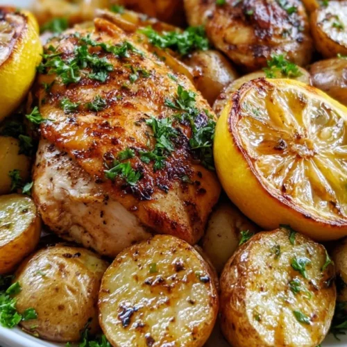 Sheet Pan Honey Balsamic Chicken and Potatoes 2 Sheet Pan Honey Balsamic Chicken and Potatoes