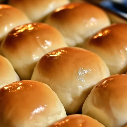 Honey butter dinner rolls fresh from the oven