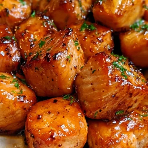 Air Fryer Honey Garlic Salmon Bites 2 Air Fryer Honey Garlic Salmon Bites