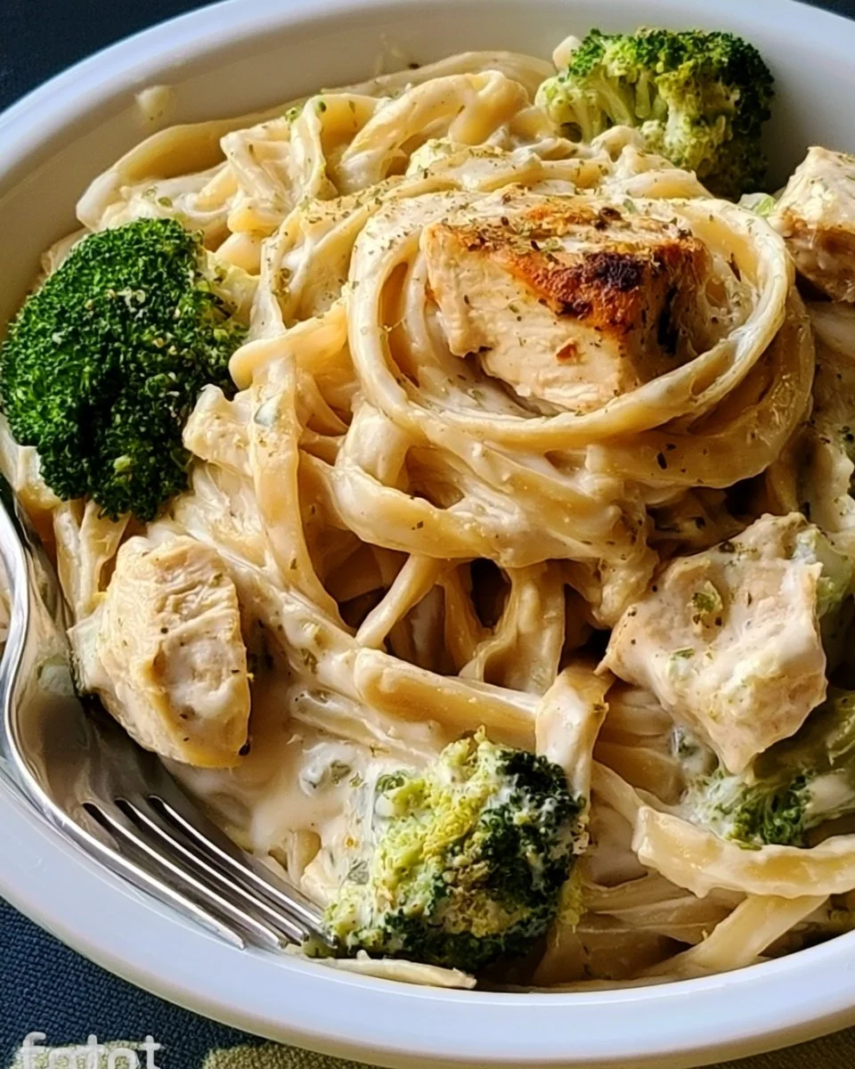 Instant Pot Chicken Fettuccine Alfredo with Broccoli 4 Instant Pot Chicken Fettuccine Alfredo with Broccoli