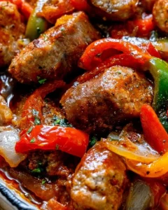 Italian Sausage and Peppers with Diced Tomatoes