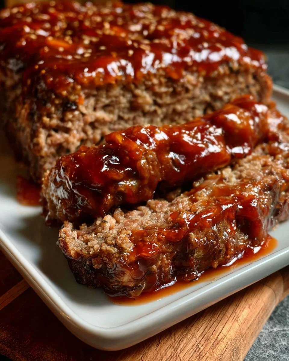 Ketchup Glazed Meatloaf with Brown Sugar 1 Ketchup Glazed Meatloaf with Brown Sugar