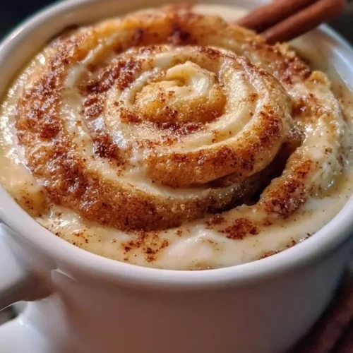 3 Minute Sugar Free Keto Cinnamon Roll Mug Cake