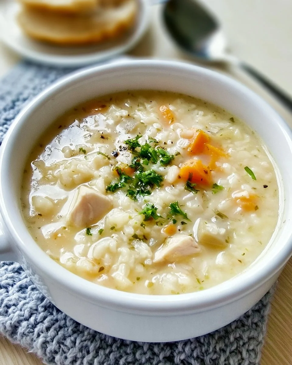 Leftover Chicken and Rice Soup with Thyme and Sage 5 Leftover Chicken and Rice Soup with Thyme and Sage