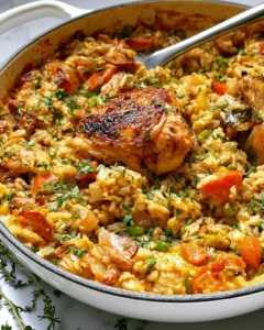 Leftover Chicken Rice Casserole