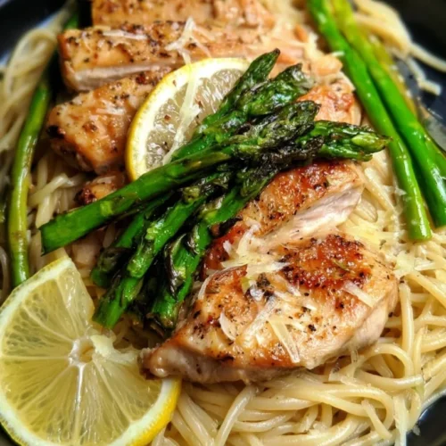 Lemon Chicken and Asparagus Pasta