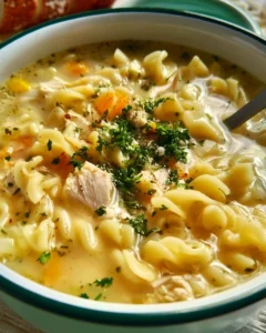 Lemon Chicken Noodle Soup