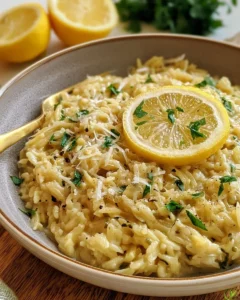 Creamy Lemon Orzo Risotto