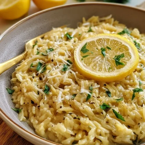 Creamy Lemon Orzo Risotto 2 Creamy Lemon Orzo Risotto