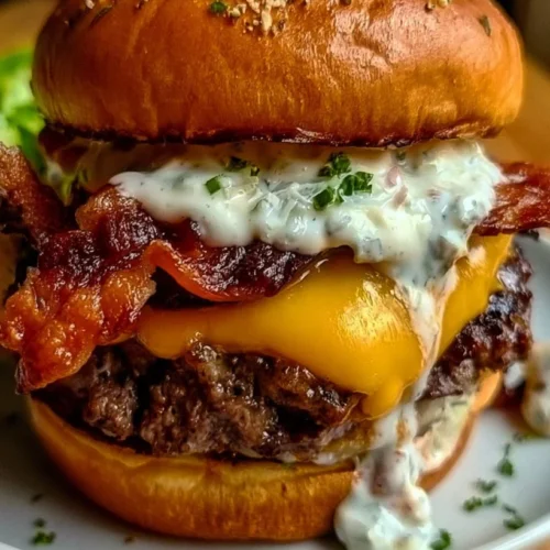 Loaded Ranch Bacon Cheeseburgers 2 Loaded Ranch Bacon Cheeseburgers