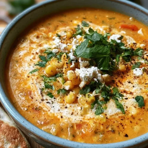 Mexican Street Corn Soup with Chicken 2 Mexican Street Corn Soup with Chicken