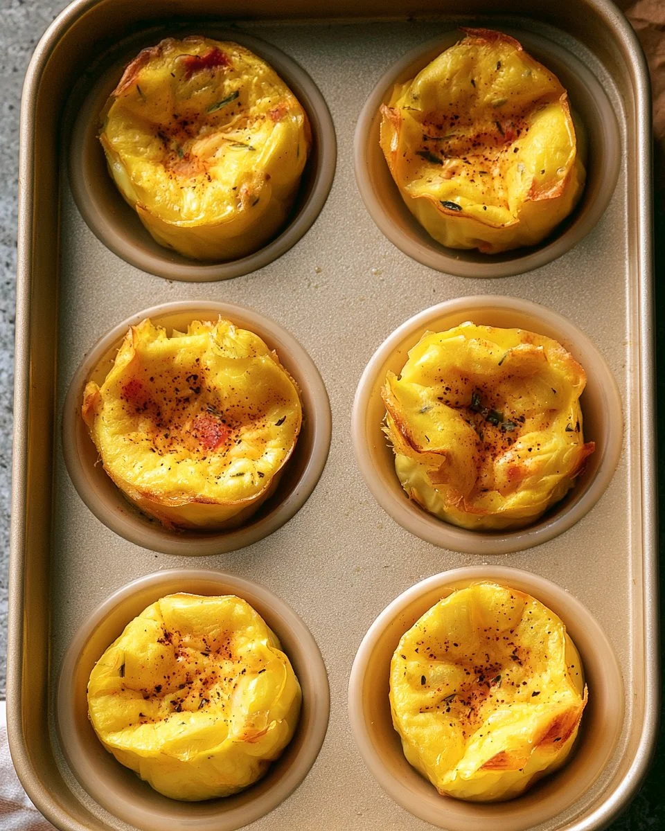 Muffin Tin Egg Bites with Bacon and Gruyere 4 Muffin Tin Egg Bites with Bacon and Gruyere