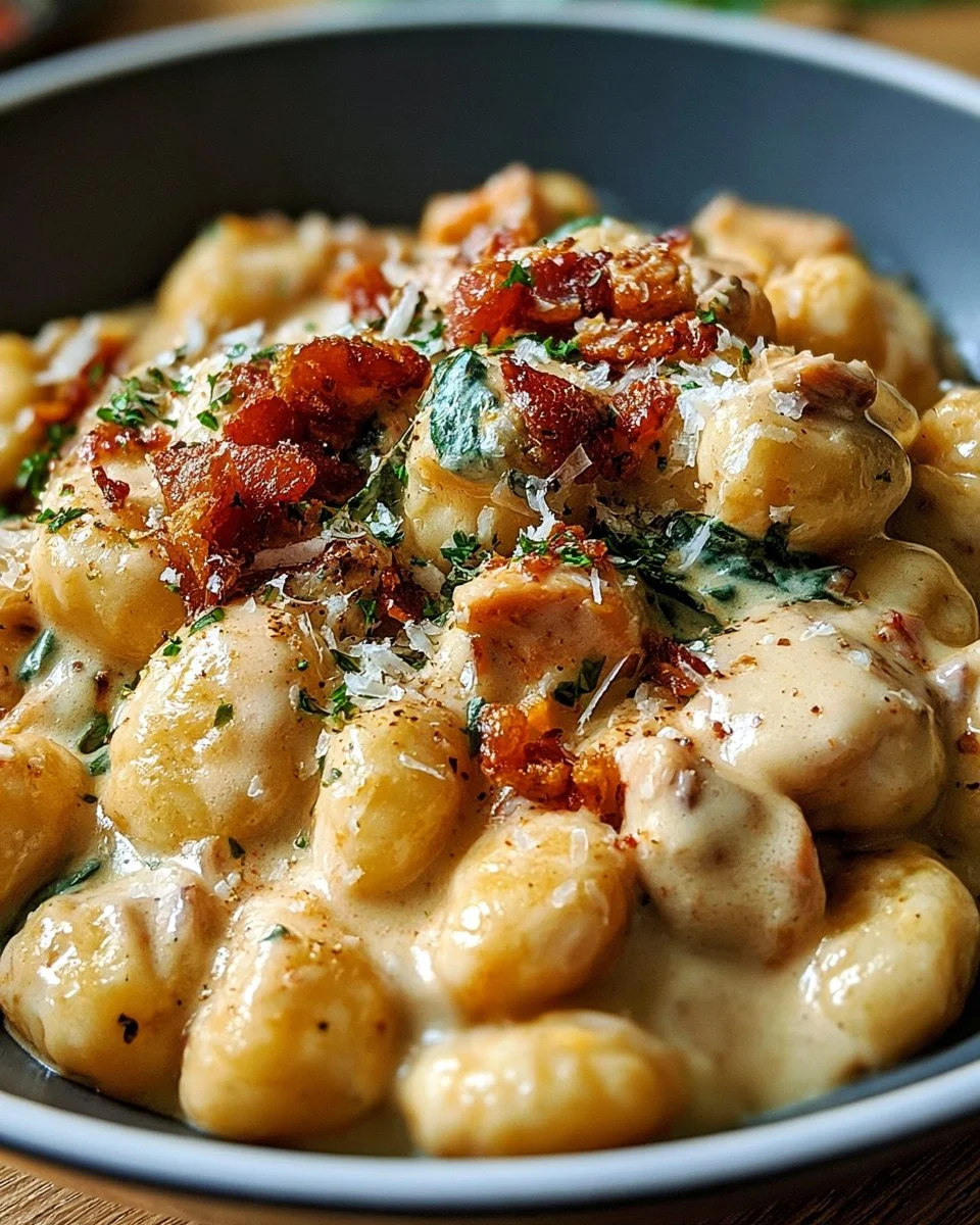 One Pan Crack Chicken Gnocchi with Bacon and Ranch 3 One Pan Crack Chicken Gnocchi with Bacon and Ranch