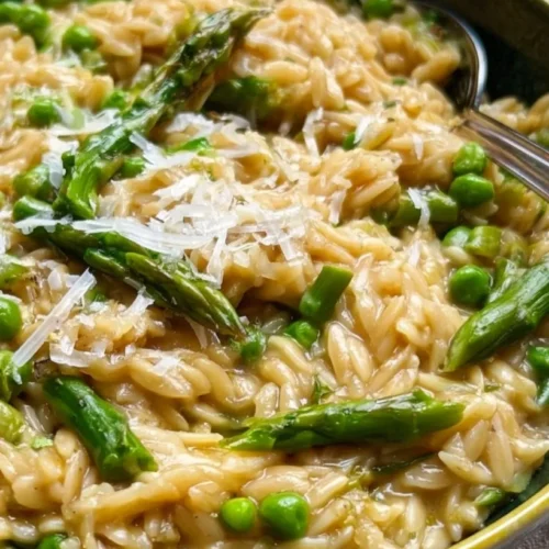 One Pot Asparagus Orzo with Peas 2 One Pot Asparagus Orzo with Peas
