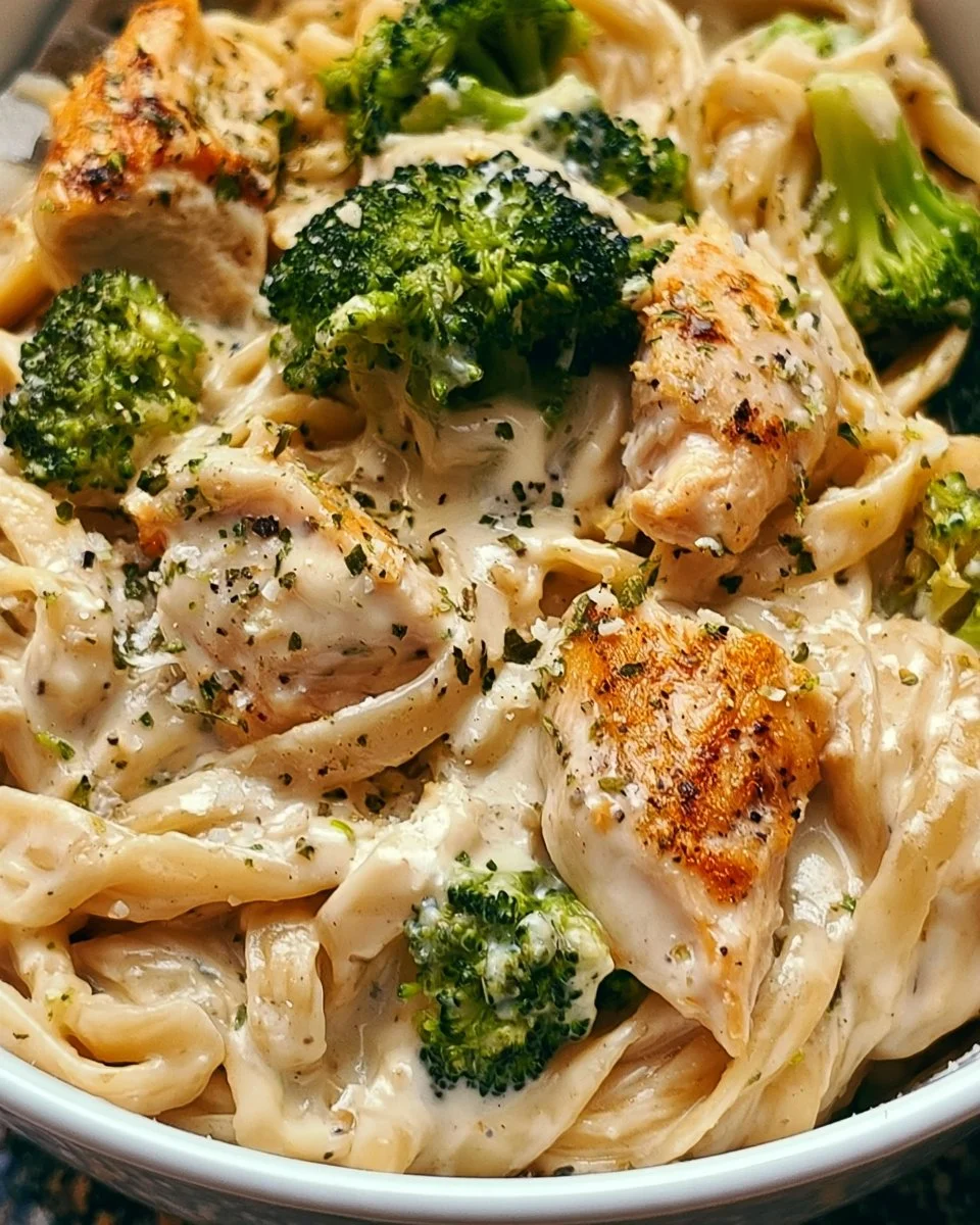 One Pot Chicken Broccoli Alfredo with Fettuccine 4 One Pot Chicken Broccoli Alfredo with Fettuccine