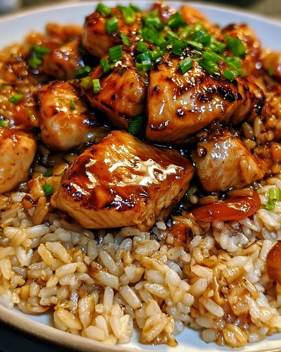 Oven Baked Honey BBQ Chicken Rice 6 Oven Baked Honey BBQ Chicken Rice
