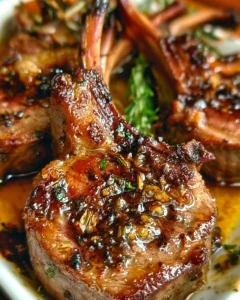 Oven Baked Lamb Chops with Garlic and Rosemary