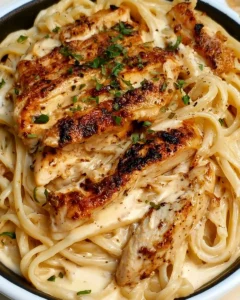 Creamy Paprika Chicken Alfredo with Fettuccine