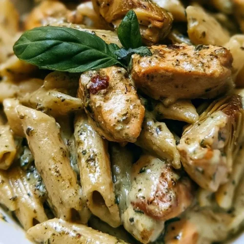 Pesto Chicken Artichoke Pasta 2 Pesto Chicken Artichoke Pasta