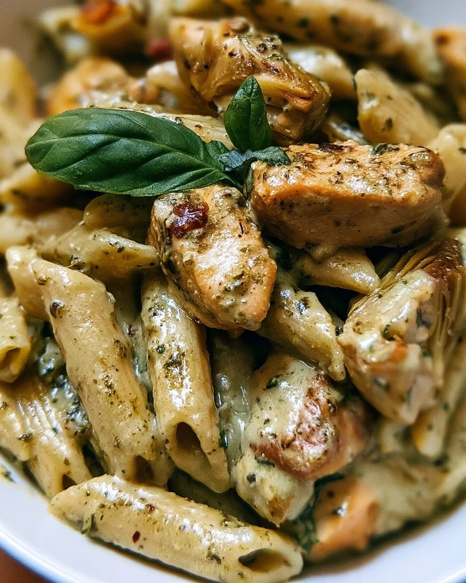 Pesto Chicken Artichoke Pasta 6 Pesto Chicken Artichoke Pasta